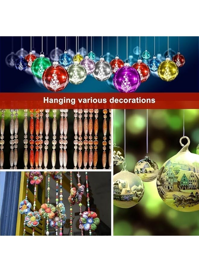 3 Rolls 0.8mm Transparent Jewelry Making String for Beading Jewelry Making Accessories and Beading Necklaces and Bracelets, Multi-Use Easy to Use Flexible Easy to Knotting and Shaping - Image 4